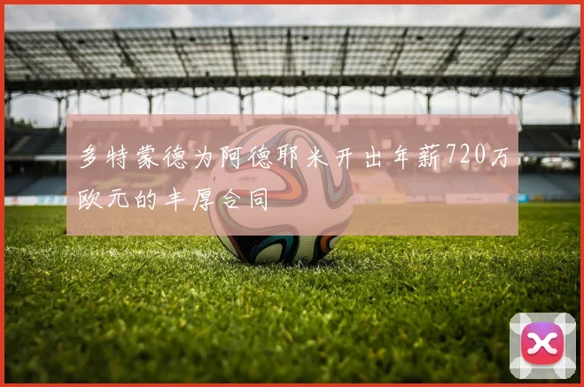 多特蒙德为阿德耶米开出年薪720万欧元的丰厚合同